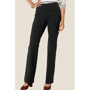 Talbots Women's Portland Flare Black Stretch Professional Trouser Pants Size 14